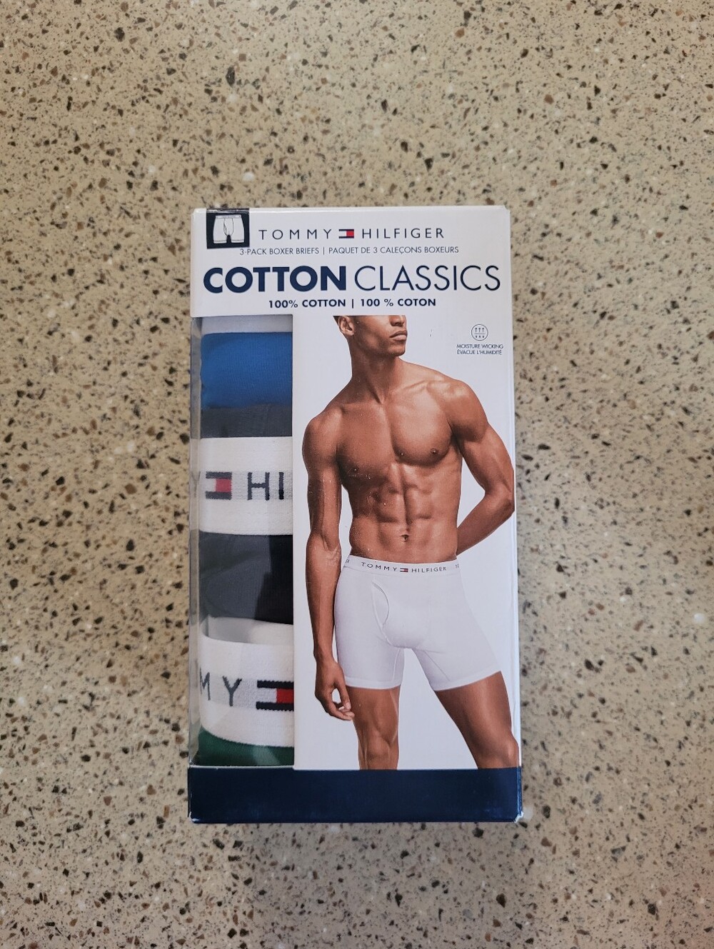 3-Pack Tommy Hilfiger Men XXL 100% Cotton Classics Boxer Briefs Underwear Colors